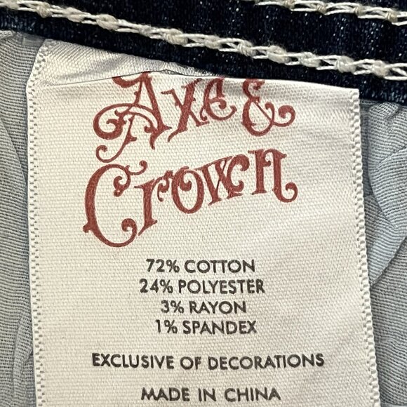 NWT Axe & Crown Men's Durango Snorlax Blue Denim Jeans Sz 32x30 Classic Straight - Picture 8 of 16